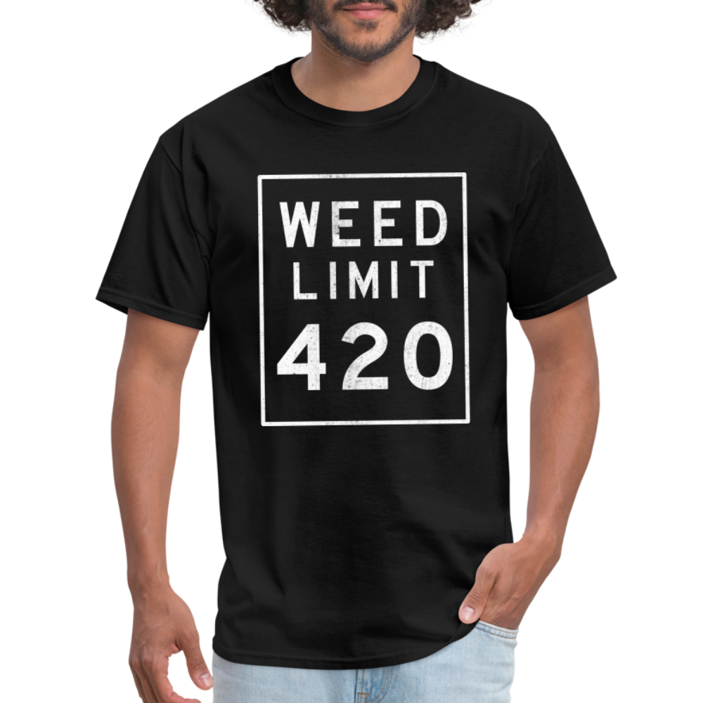 WEED LIMIT 420, Unisex T-Shirt - black