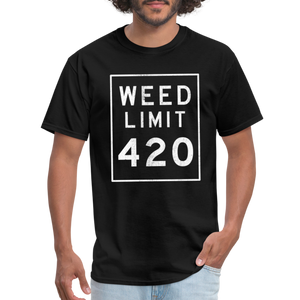 WEED LIMIT 420, Unisex T-Shirt - black