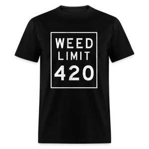 WEED LIMIT 420, Unisex T-Shirt - black