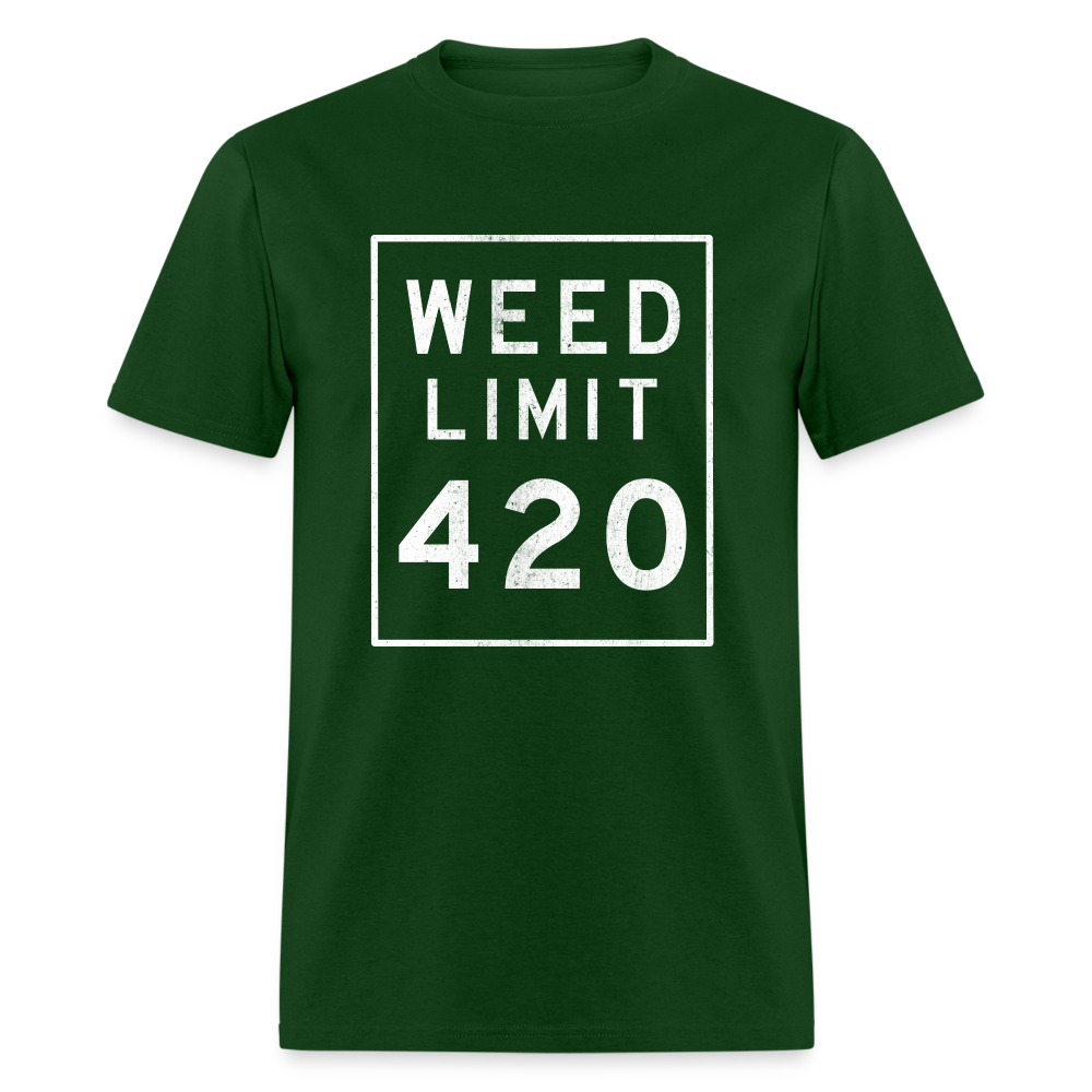 WEED LIMIT 420, Unisex T-Shirt - forest green