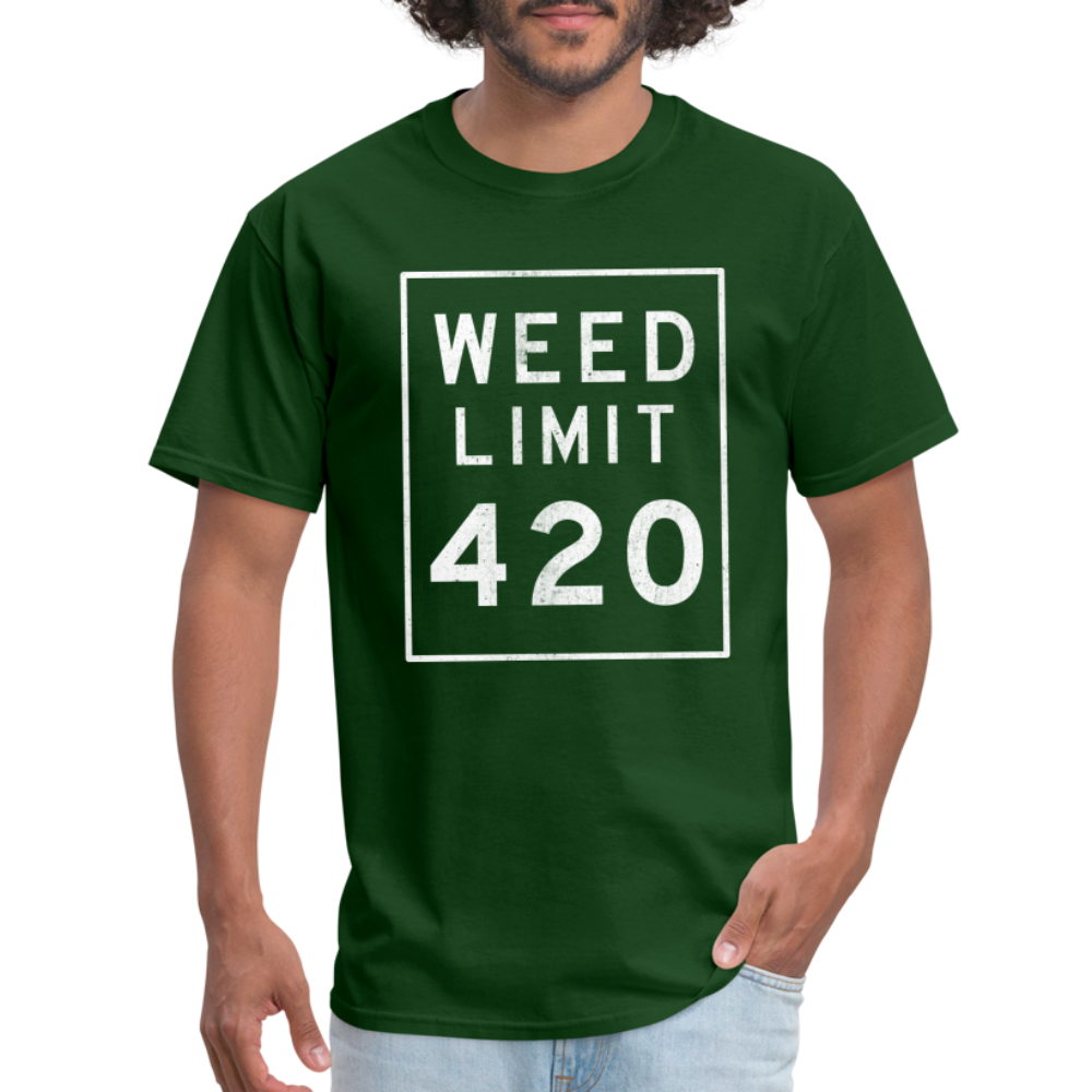 WEED LIMIT 420, Unisex T-Shirt - forest green