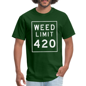 WEED LIMIT 420, Unisex T-Shirt - forest green