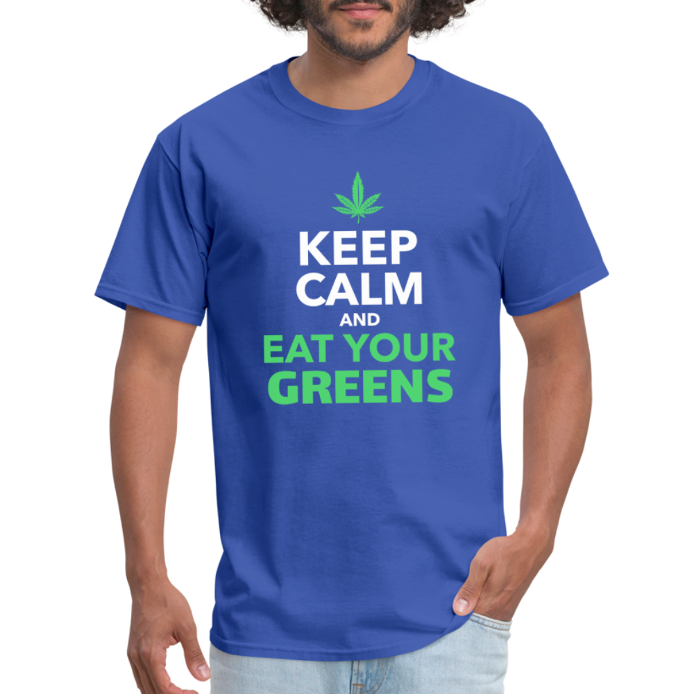 Keep calm and eat your greens Unisex Classic T-Shirt - royal blue