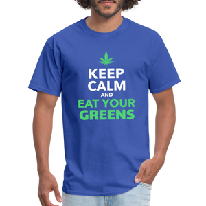 Keep calm and eat your greens Unisex Classic T-Shirt - royal blue