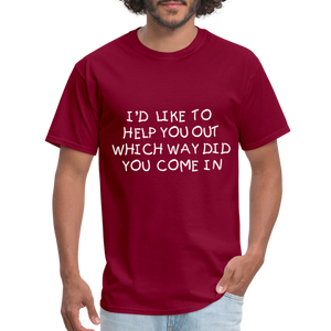 I'D LIKE TO HELP YOU OUT, Unisex Classic T-Shirt Unisex Classic T-Shirt - burgundy