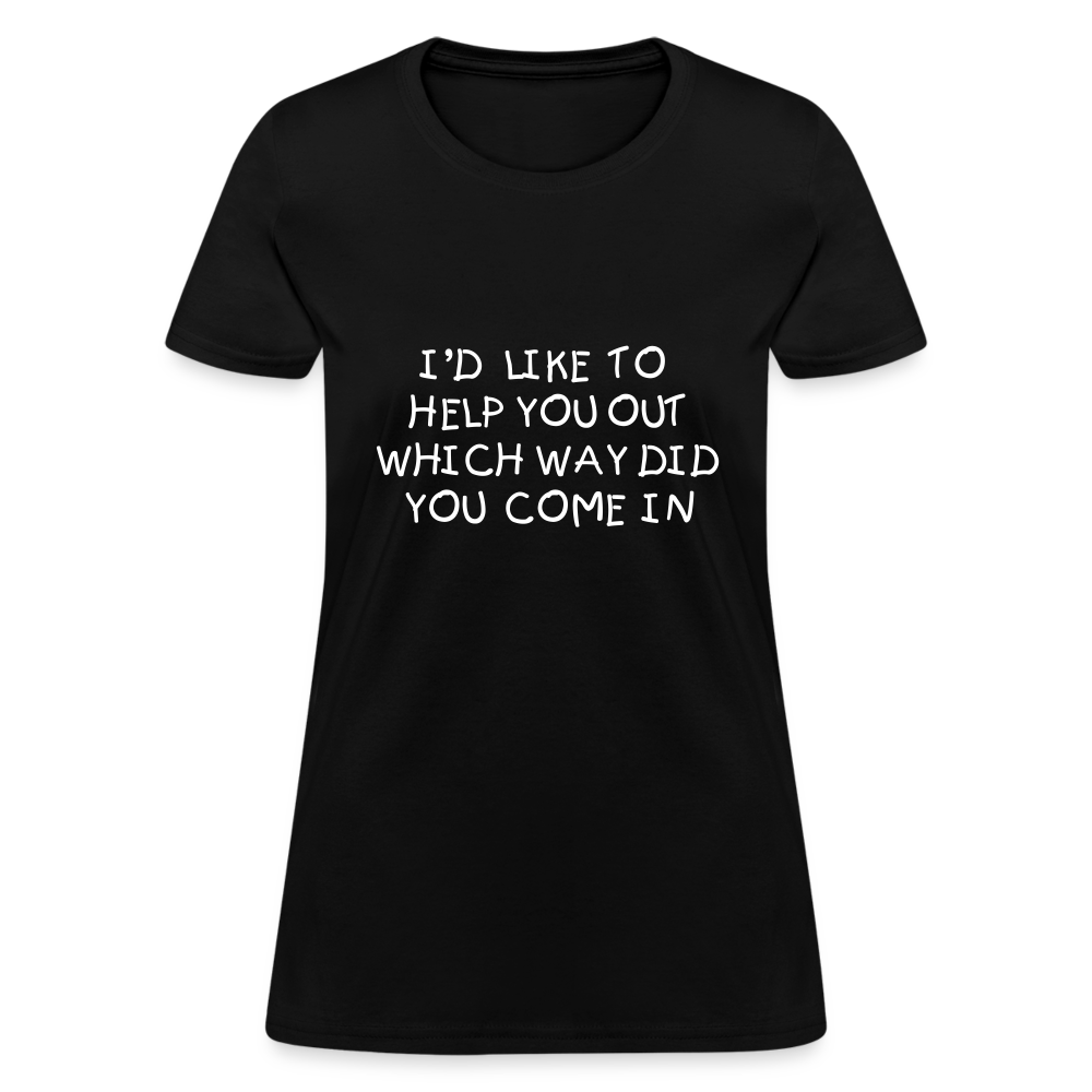 I'D LIKE TO HELP YOU OUT, Women's T-Shirt - black