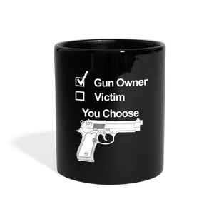 Gun Owner, Victim Full Color Mug - black