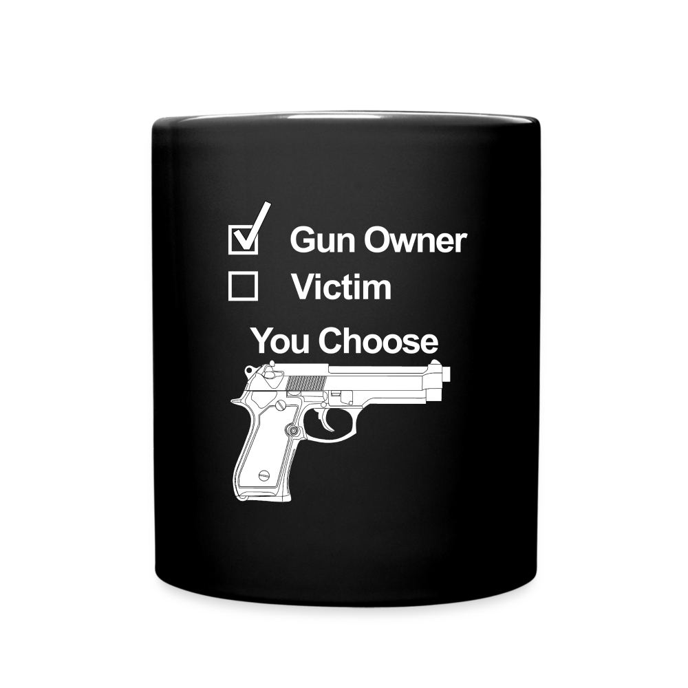 Gun Owner, Victim Full Color Mug - black
