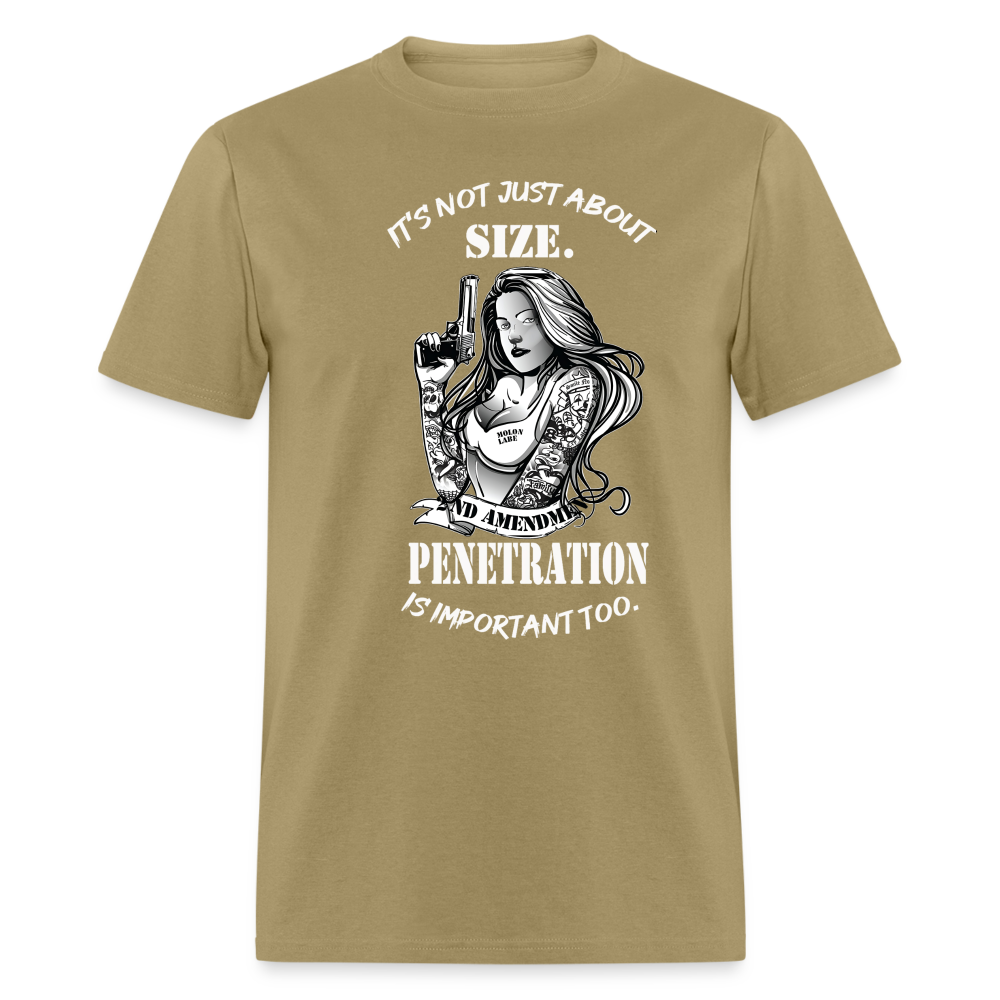 It's not just about size Unisex Classic T-Shirt - khaki