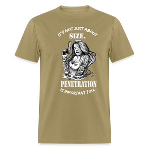 It's not just about size Unisex Classic T-Shirt - khaki