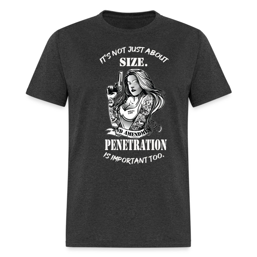 It's not just about size Unisex Classic T-Shirt - heather black