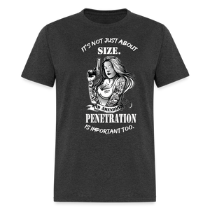 It's not just about size Unisex Classic T-Shirt - heather black