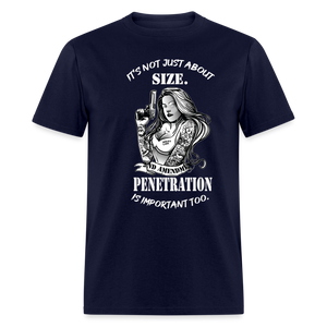 It's not just about size Unisex Classic T-Shirt - navy