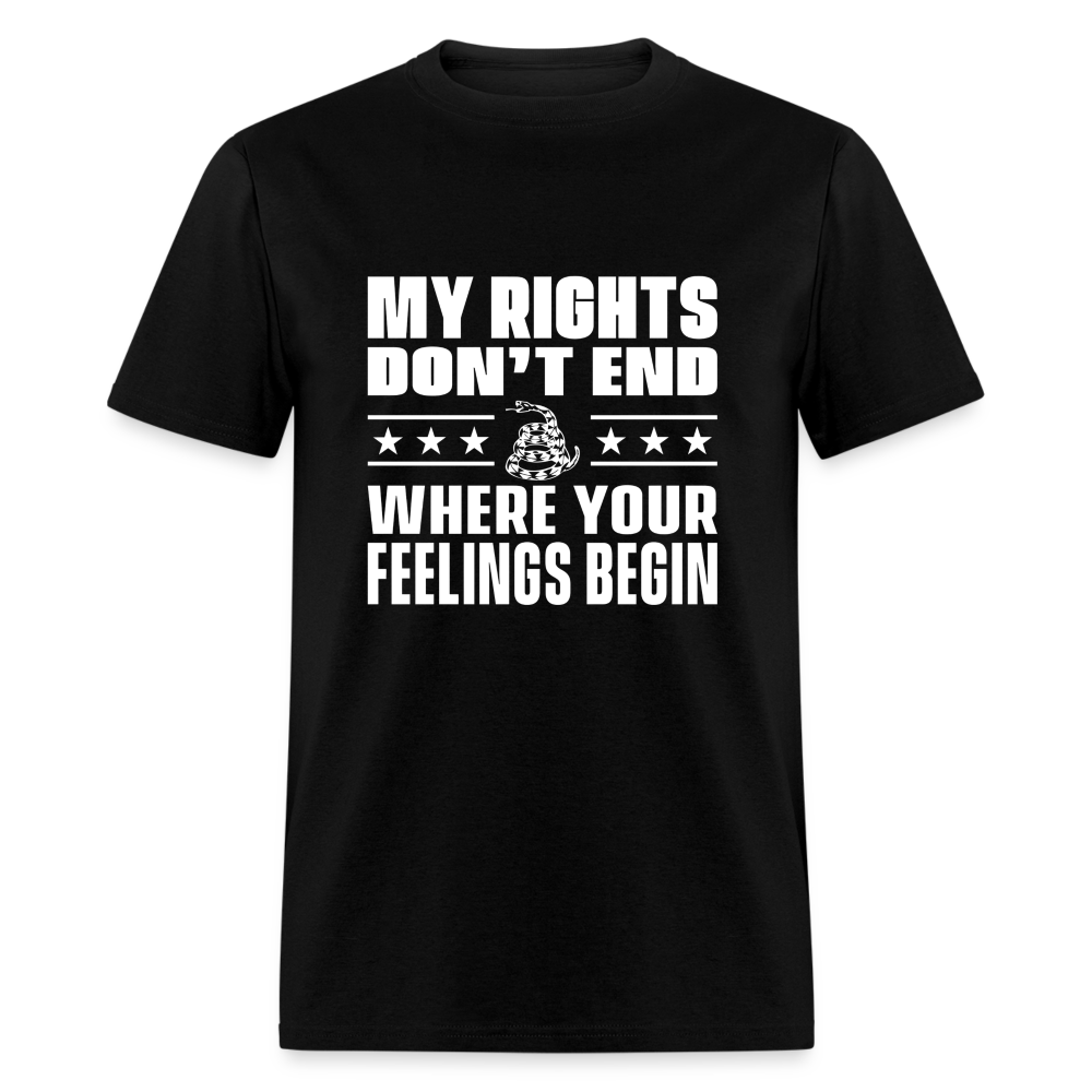 My Rights Don't End Unisex Classic T-Shirt - black