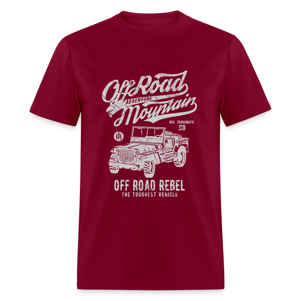 Off Road Mountain Adventure Unisex Classic T-Shirt - burgundy