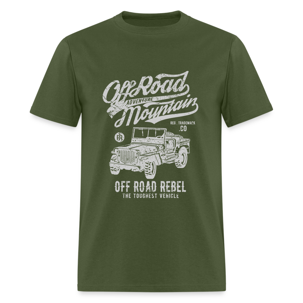 Off Road Mountain Adventure Unisex Classic T-Shirt - military green
