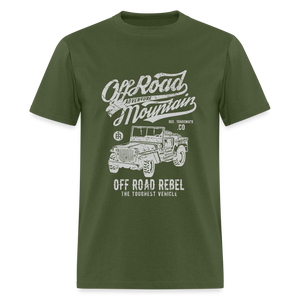 Off Road Mountain Adventure Unisex Classic T-Shirt - military green