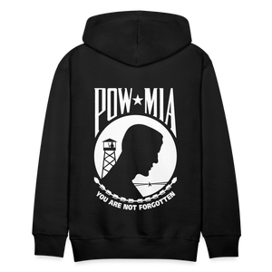 POW MIA Men’s Premium Hoodie - black