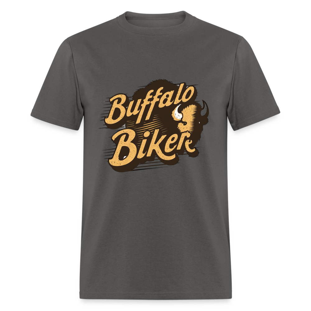 Buffalo Biker, Biker Unisex Classic T-Shirt - charcoal