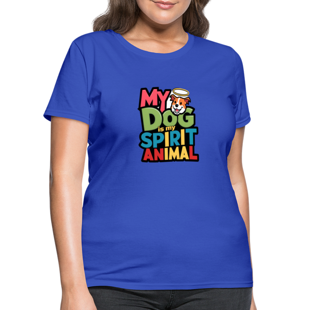 My Dog Is My Spirit Animal Women's T-Shirt - royal blue