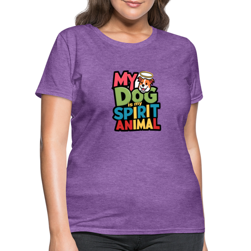 My Dog Is My Spirit Animal Women's T-Shirt - purple heather