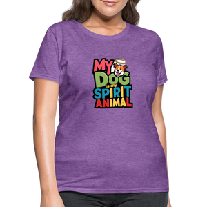 My Dog Is My Spirit Animal Women's T-Shirt - purple heather