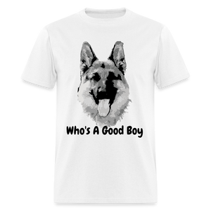Who's A Good Boy Unisex Classic T-Shirt - white