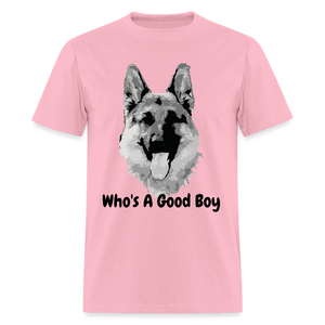 Who's A Good Boy Unisex Classic T-Shirt - pink