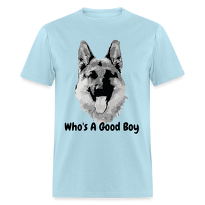 Who's A Good Boy Unisex Classic T-Shirt - powder blue