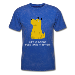 Dogs make it better  Unisex Classic T-Shirt - mineral royal