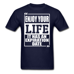 Enjoy Your Life  Unisex Classic T-Shirt - navy