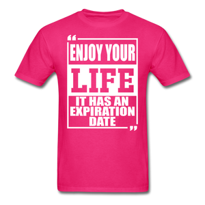 Enjoy Your Life  Unisex Classic T-Shirt - fuchsia
