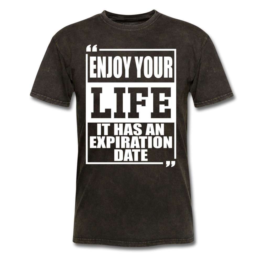 Enjoy Your Life  Unisex Classic T-Shirt - mineral black