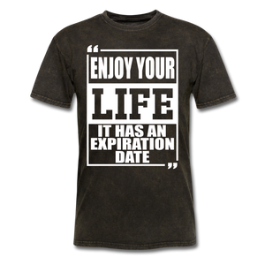Enjoy Your Life  Unisex Classic T-Shirt - mineral black