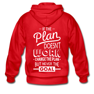 If the plan doesn't work, change the plan, but never the goal - red