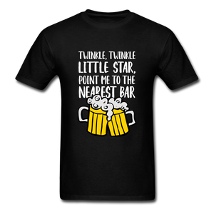 Twinkle Twinkle Little Star, Point To The Nearest Bar Unisex T-Shirt - black