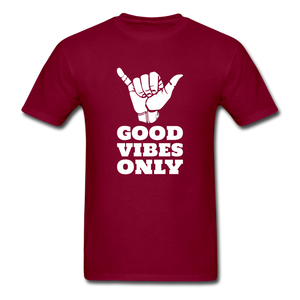 Good Vibes Only Men's T-Shirt - burgundy