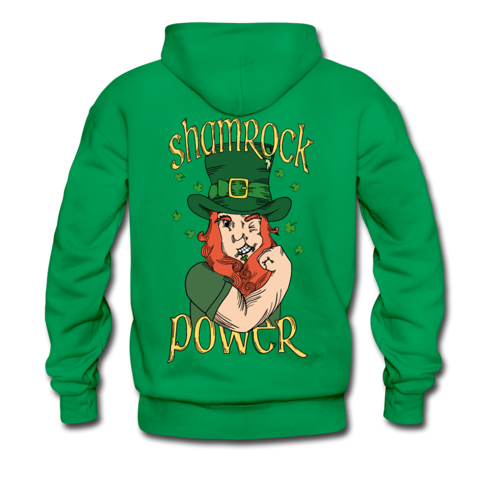 Shamrock Power Hoodie - kelly green