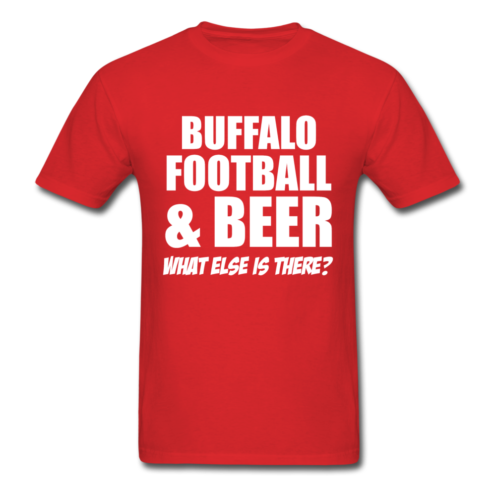 Buffalo Football And Beer Unisex Classic T-Shirt - red