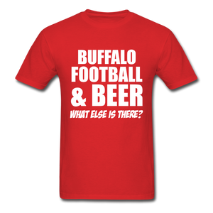 Buffalo Football And Beer Unisex Classic T-Shirt - red