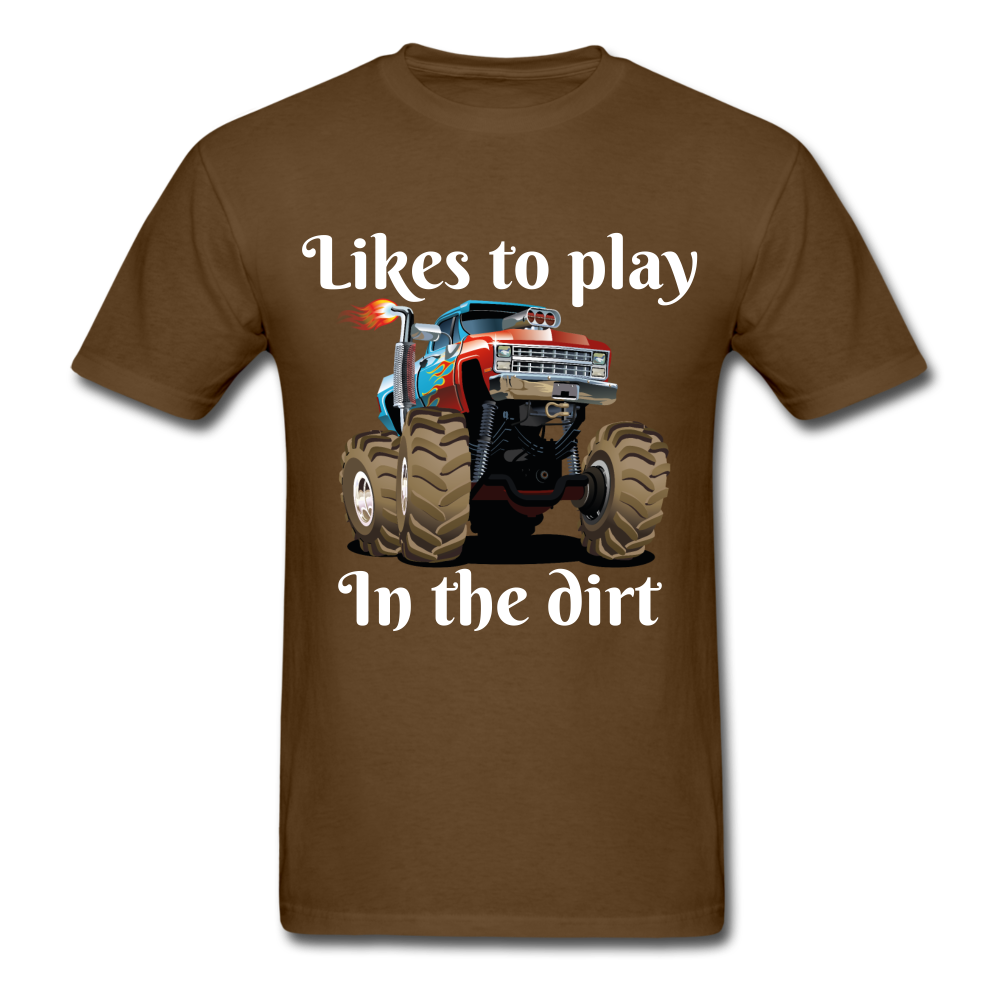 Likes to play, In the dirt Unisex Classic T-Shirt - brown