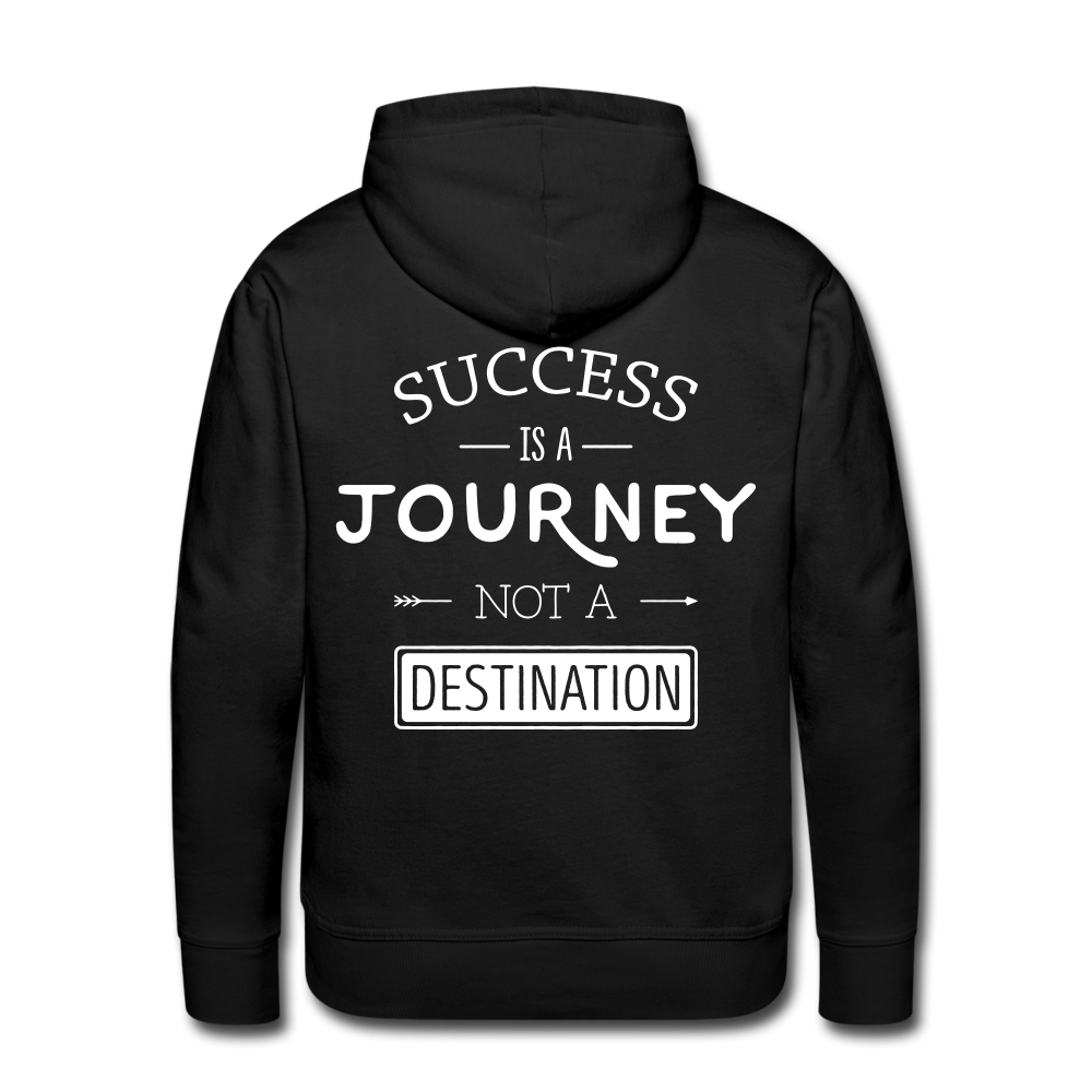 Success is a journey not a destination Men’s Premium Hoodie - black