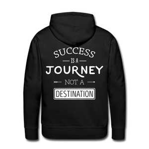 Success is a journey not a destination Men’s Premium Hoodie - black