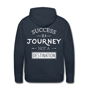 Success is a journey not a destination Men’s Premium Hoodie - navy