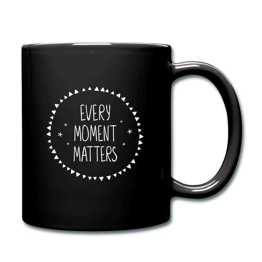 Every Moment Matters. Full Color Mug - black