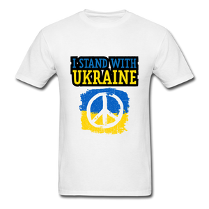 I Stand With Ukraine Unisex Classic T-Shirt - white