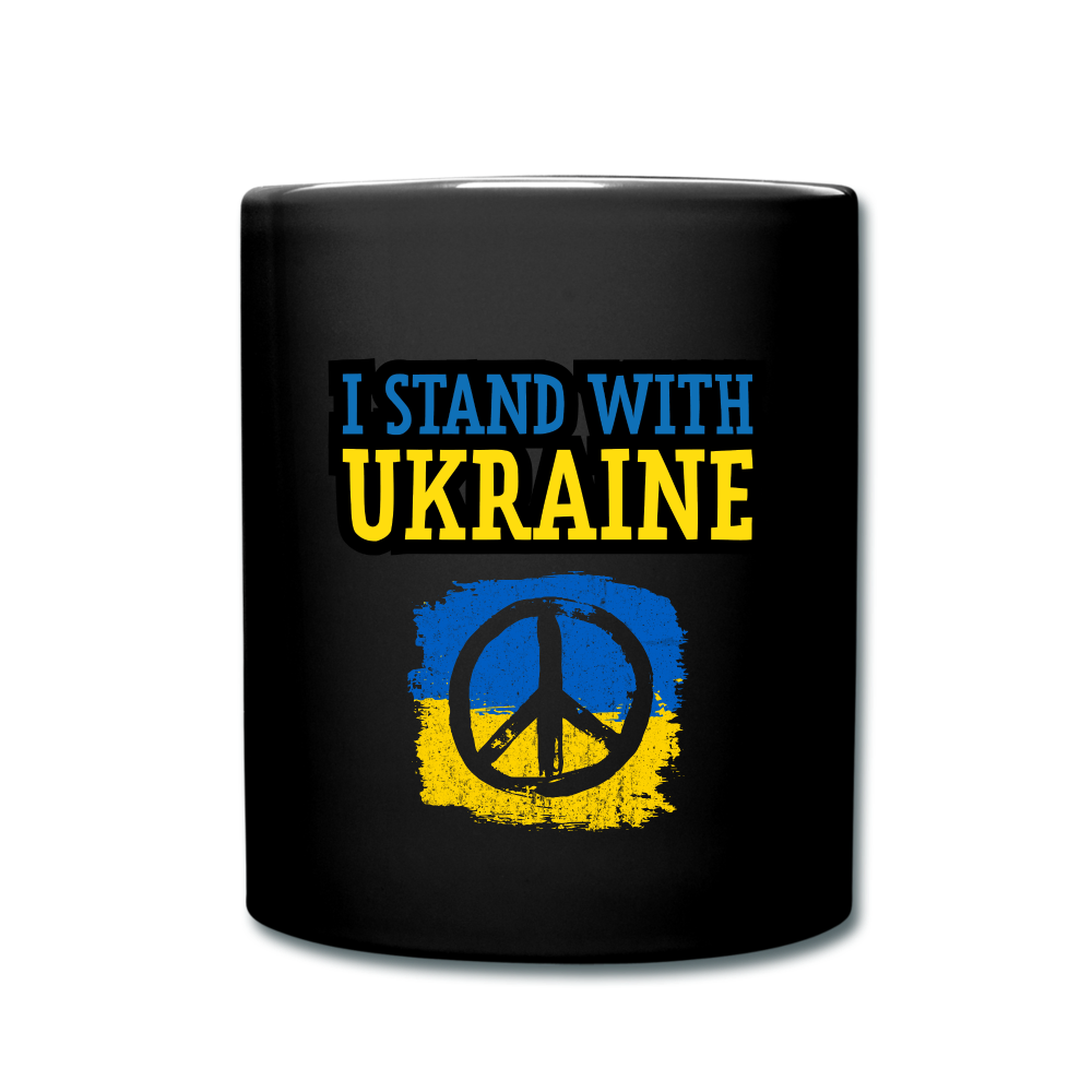 I Stand With Ukraine Full Color Mug - black
