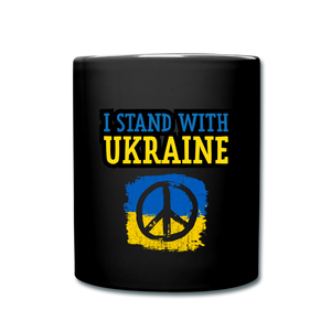 I Stand With Ukraine Full Color Mug - black